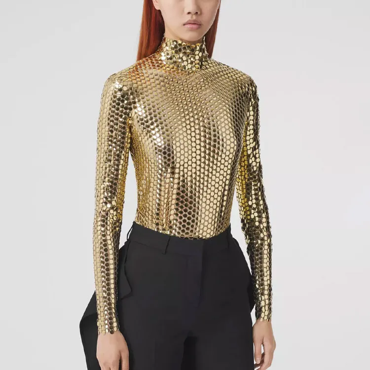 Burberry FW21 Bodysuits Women's Gold-2