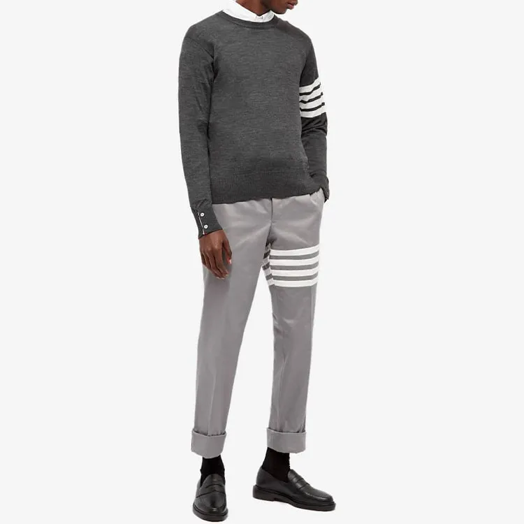 THOM BROWNE 4 Bar Crewneck Pullover-1