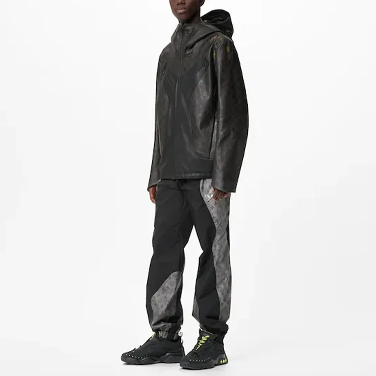 LOUIS VUITTON New Quarterly Products Of LV Leather Jackets Men Yellow Black-1