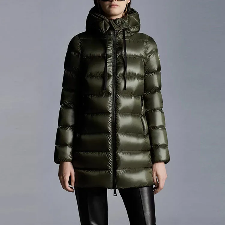Moncler Suyen Series Down Jackets Women's Green-1