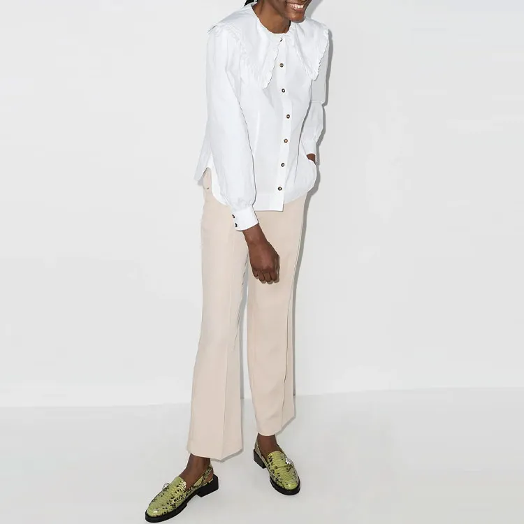 GANNI Shirts Women's White-3