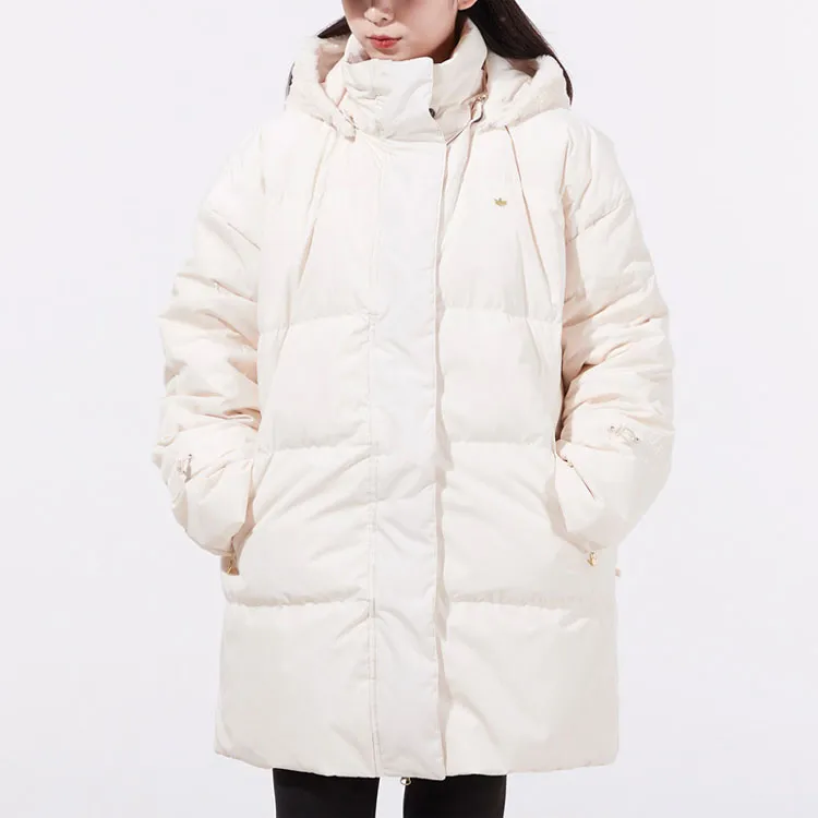 Adidas Originals Clover Series Outfit Down Jacket Winter Women's Ecru-1
