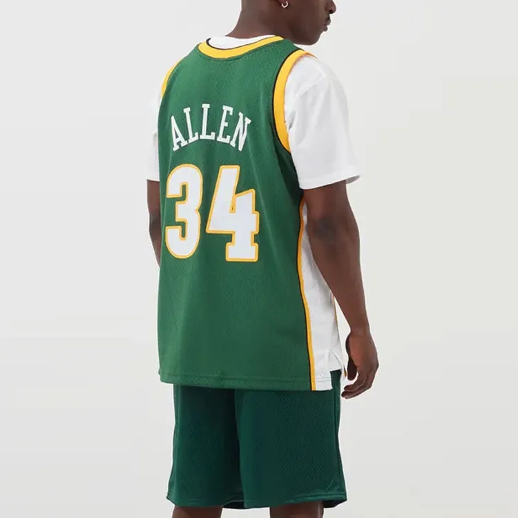 Mitchell Ness Basketball Jerseys Men Green-3