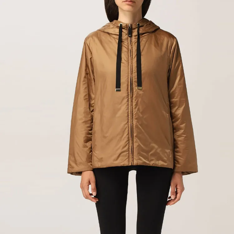 MaxMara Satin Hooded Jacket-1