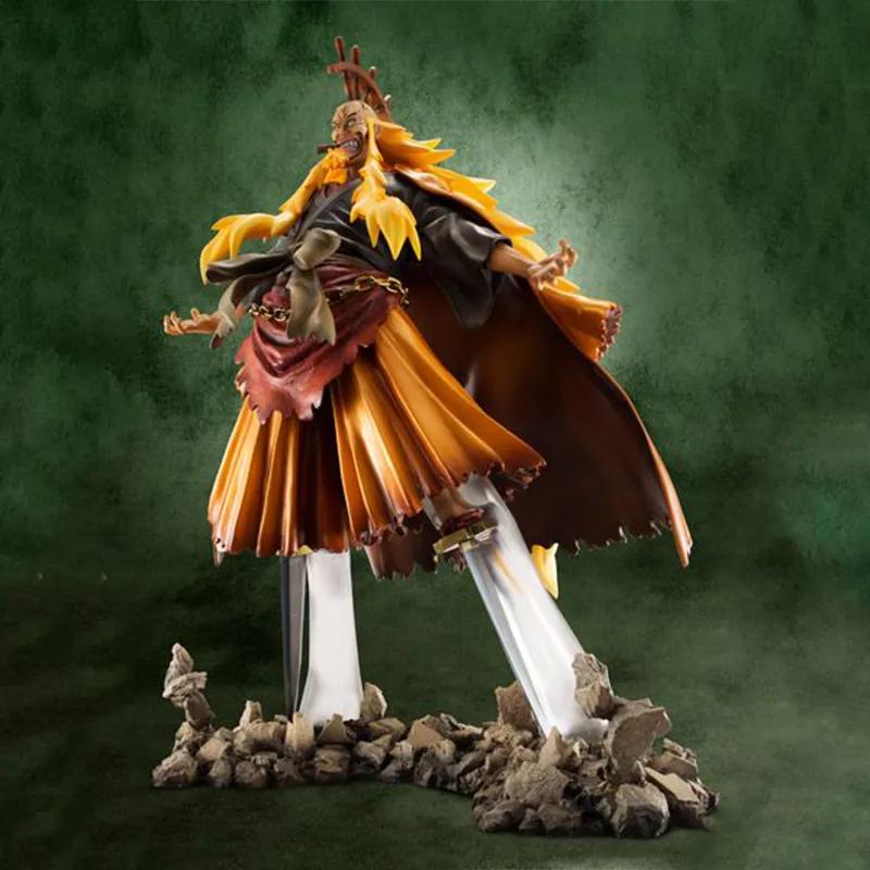 MegaHouse One Piece Character P.o.p One Piece Se Maximum Gold Lion Shiki Scale Figures-1