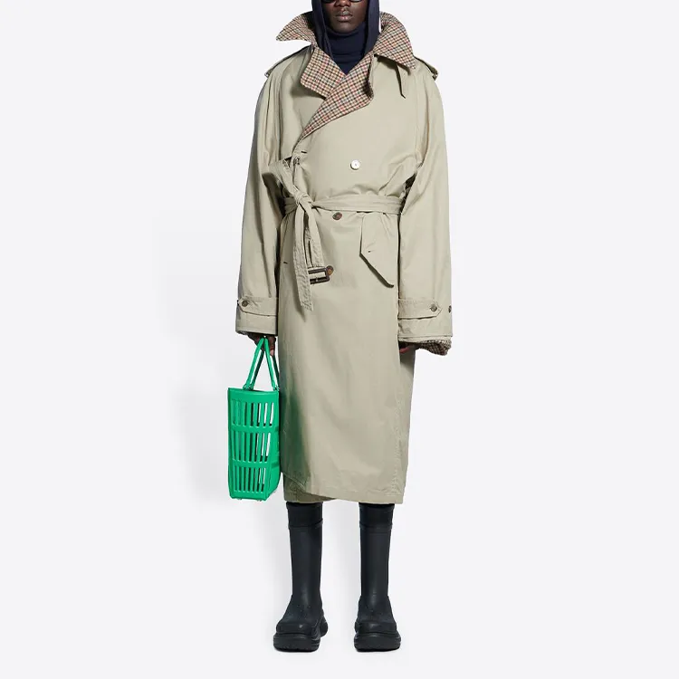 Balenciaga Reversible Double Breasted Trench Coat-2