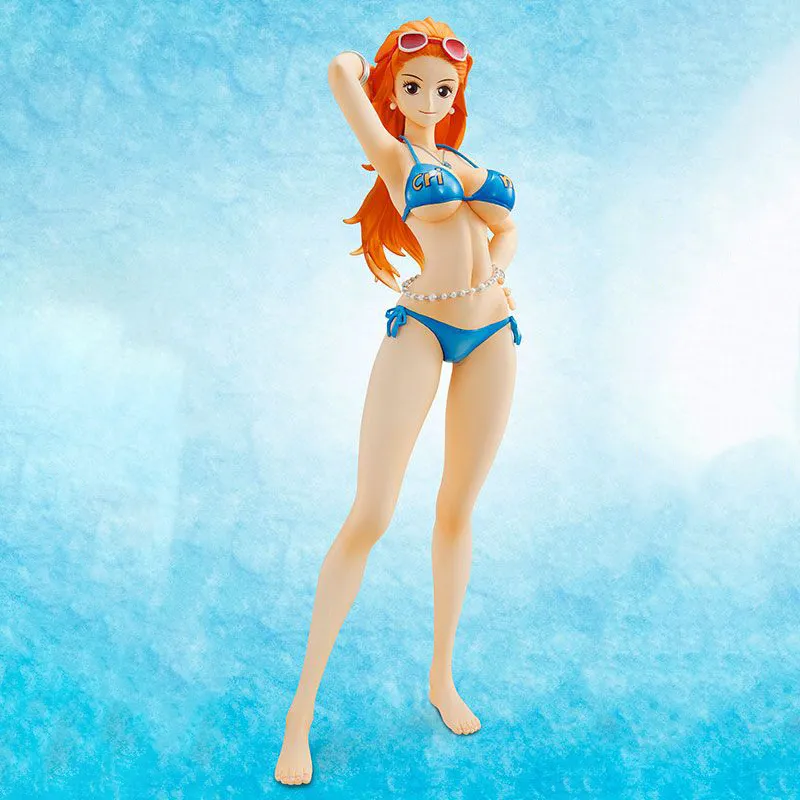 MegaHouse One Piece POP Nami Crimin Swimsuit Ver. Scale Figures 22cm-1