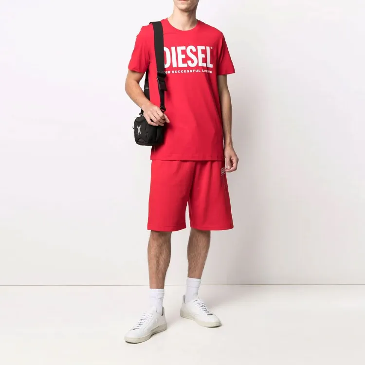 DIESEL T-Shirts Men Red-1
