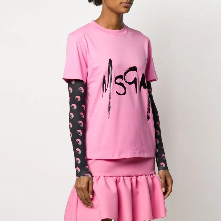 MSGM T Shirts Women's Pink-3