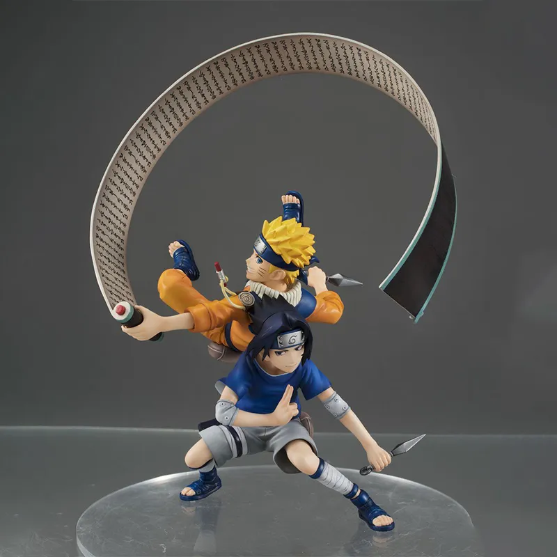 MegaHouse Naruto Uzumaki G.e.m. Naruto The Path Of The Wind Sasuke Uchiha & Scale Figures 15cm-1