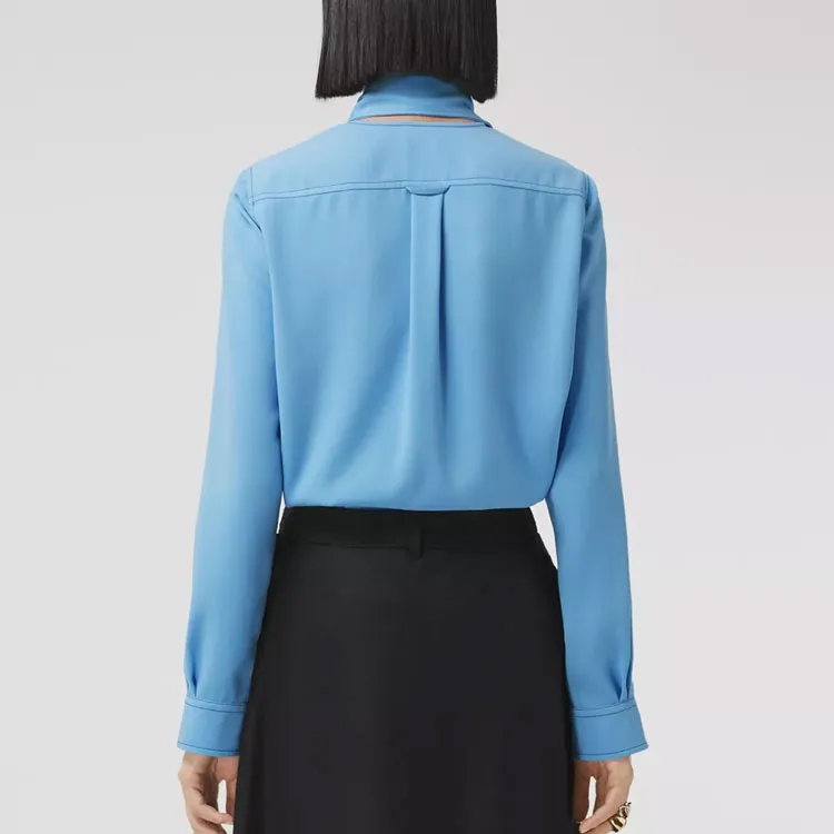 Burberry FW21 Shirt Women's Soft Cornflower Blue-2