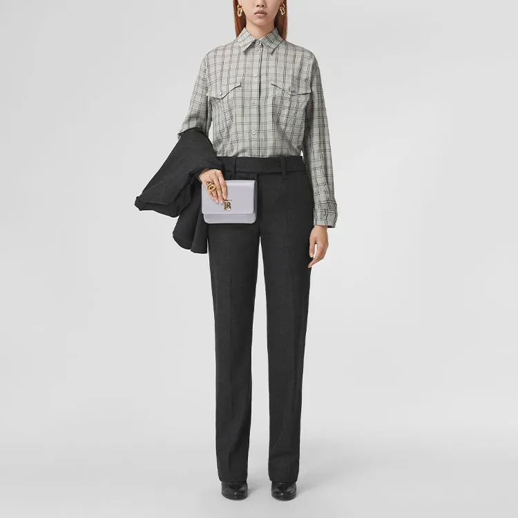 Burberry Shirt Women's Medium Heather Gray-1