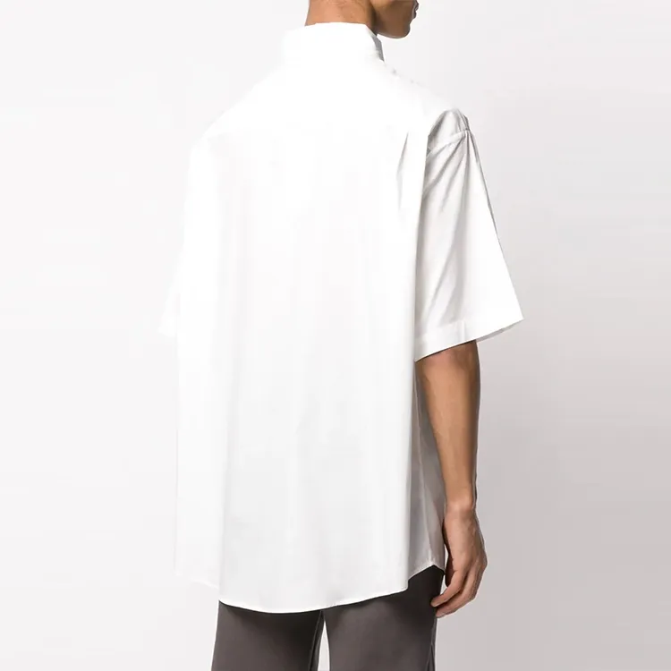 424 Short Sleeve Logo Patch Button Down-3