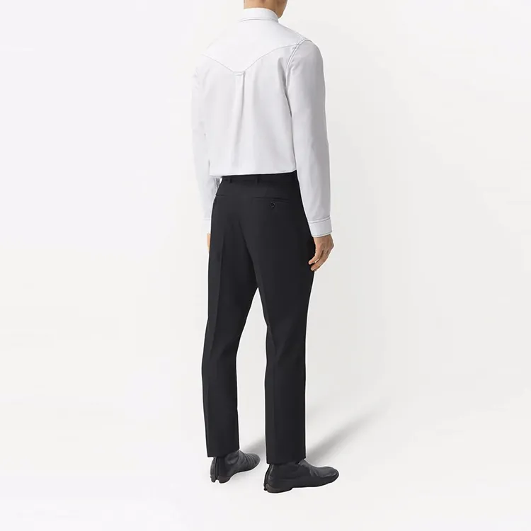 Burberry Shirts Men White-3
