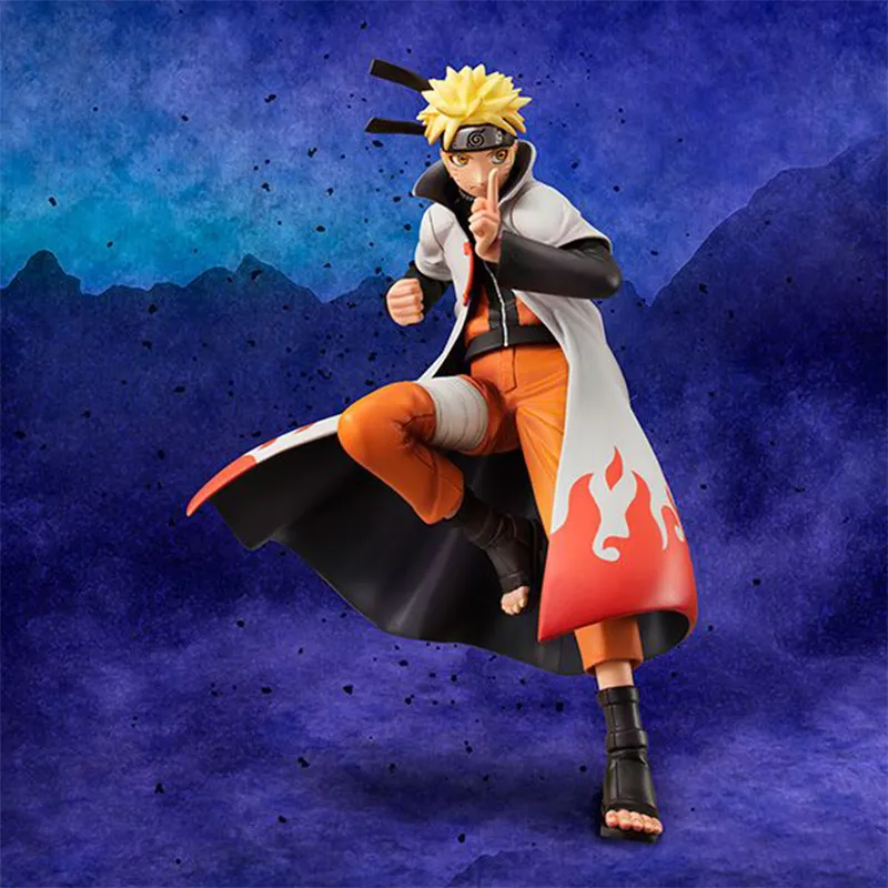 MegaHouse Naruto Uzumaki Gem Naruto Shippuden Fourth Generation Hokage Scale Figures 18cm-2