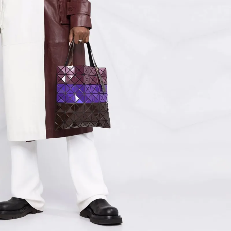ISSEY MIYAKE Prism PVC Tote Bag Shopping Bag Handbag Shoulder Bag Regular Women's Dark Reddish Purple-5