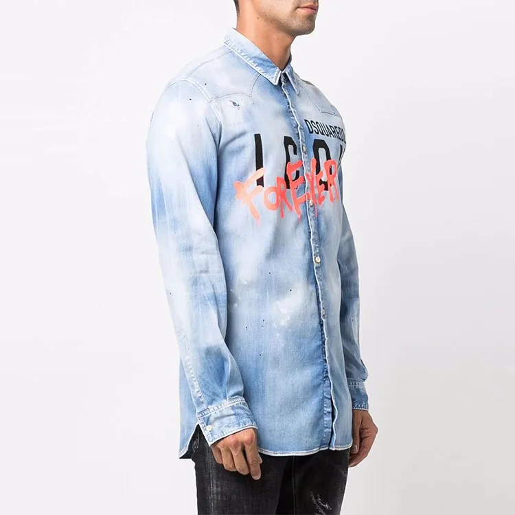 DSQUARED 2 Shirts Men Blue-3