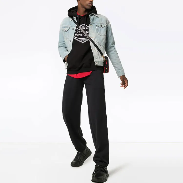 VERSACE Sweatshirts Men Black-2