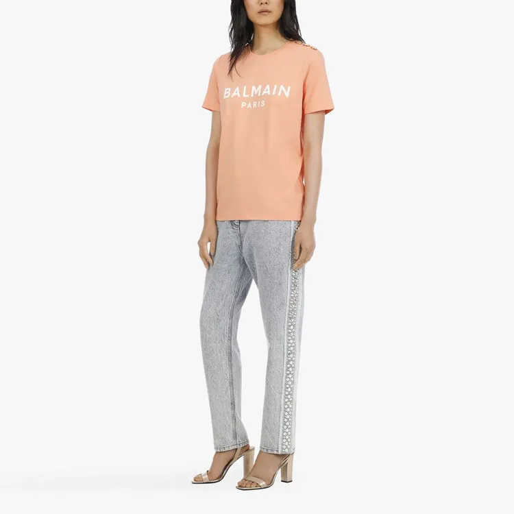 BALMAIN T Shirts Women's Orange-1