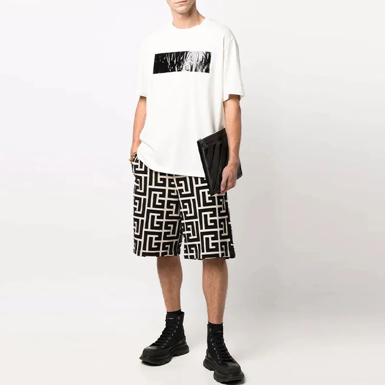 BALMAIN Monogram Bermuda Short-3