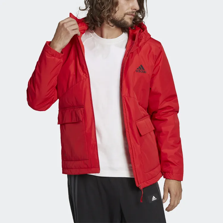 Adidas Puffer Jackets Men Red-1