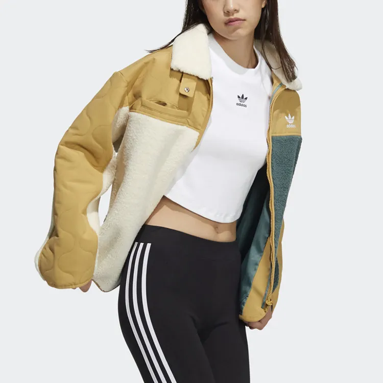Adidas Originals Puffer Jacket Winter Women's Gold-3