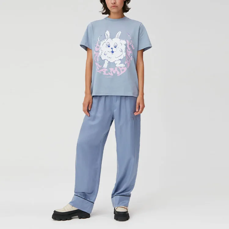 GANNI T Shirt Women's Light Blue-2