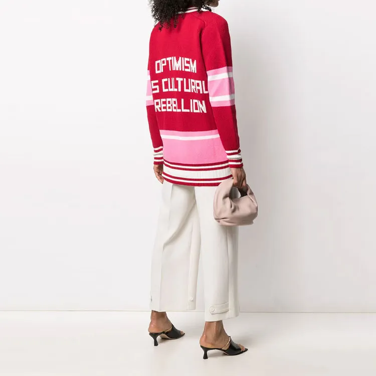 Golden Goose Loose Fit Knitwear Women's Red-3