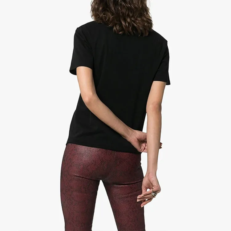 SAINT LAURENT T Shirts Women's Black-3