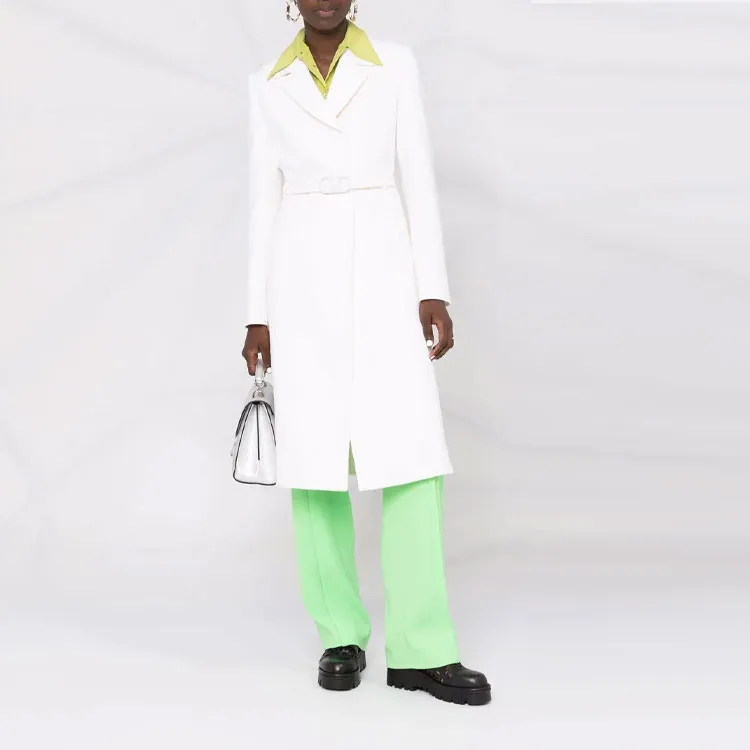Valentino Trench Coats Women's White-1