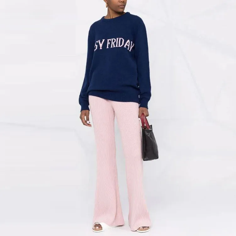 ALBERTA FERRETTI SS22 Loose Fit Sweater Women's Blue-1