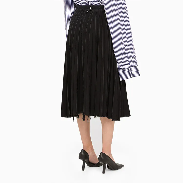 Balenciaga Casual Long Skirts Women's Black-3