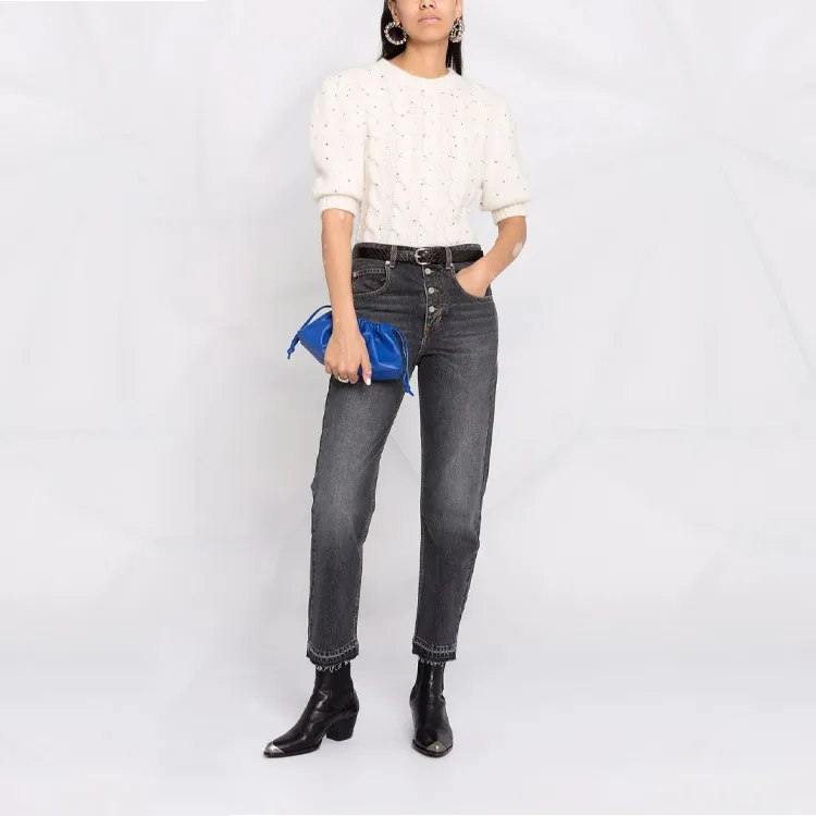 ISABEL MARANT ETOILE High-rise Tapered Jeans-1