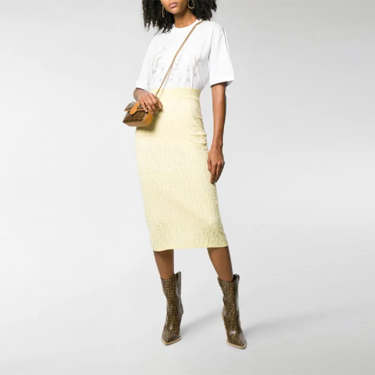 FENDI T Shirts Women's White-1
