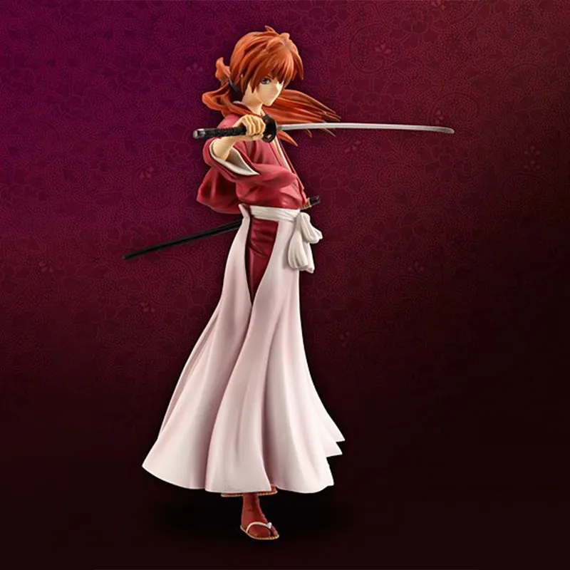 MegaHouse Kenshin Himura Gem Rurouni Kenshin Meiji Swordsman Romantic Tale Scale Figures 21cm-1