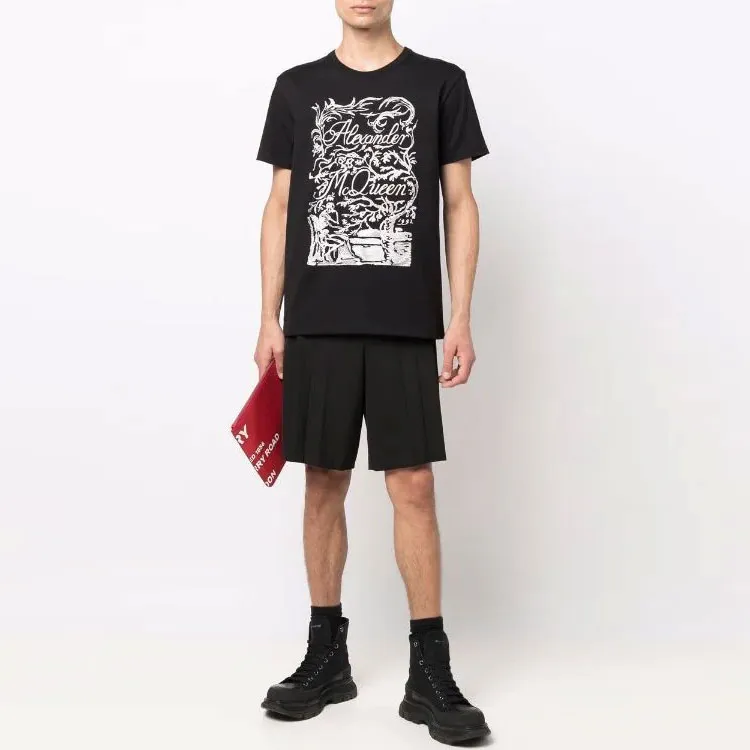 Alexander McQueen Logo print Short sleeved T shirt-1