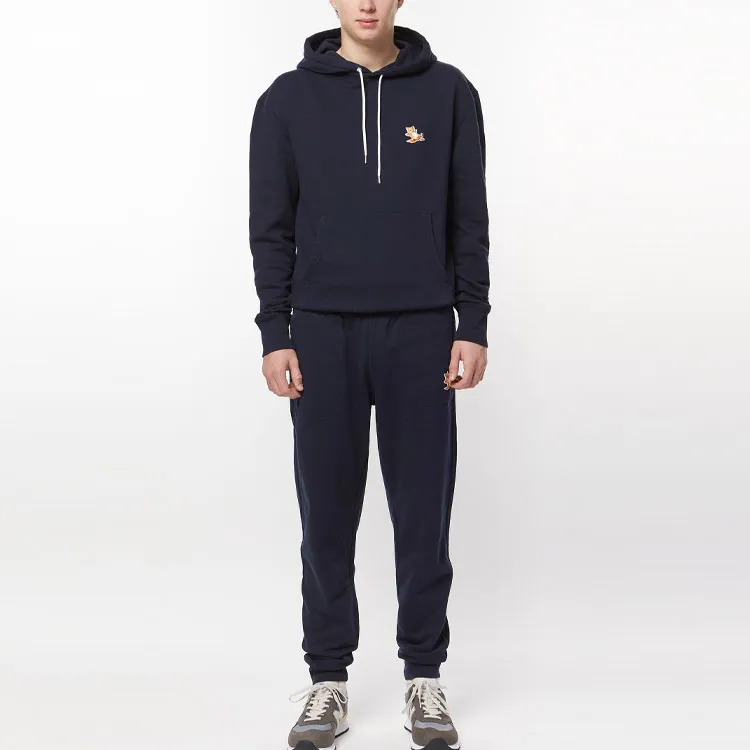 Maison Kitsune Knitted Sports Pants Men's Blue-2