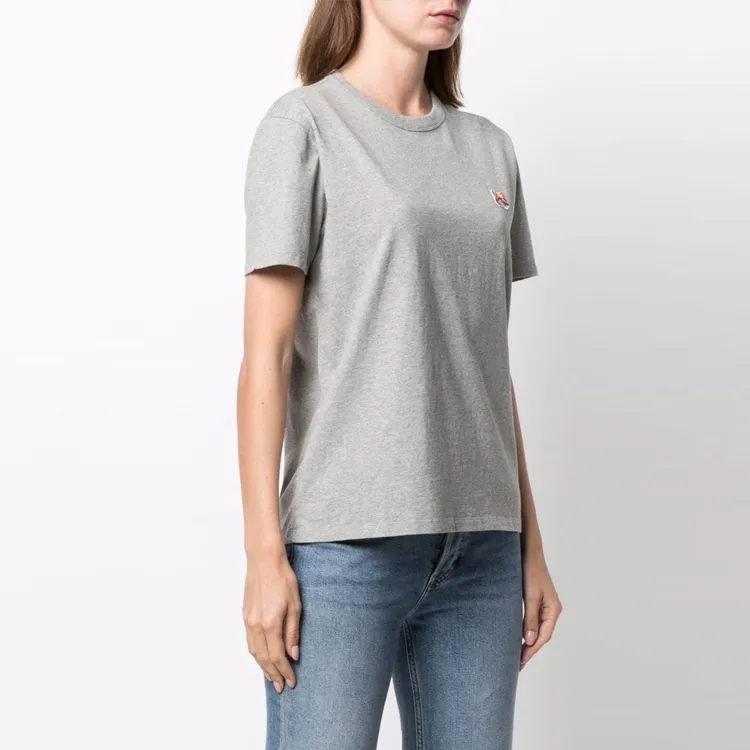 Maison Kitsune T Shirts Women's Gray-3