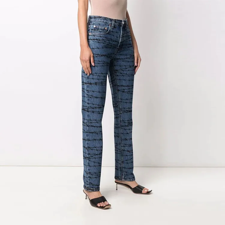 Vetements Jeans Women's Blue-3