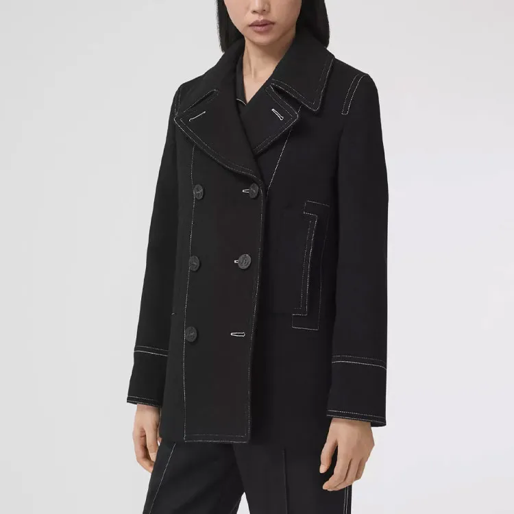 Burberry Velvet Jackets Women's Black-3