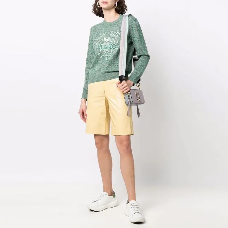 KENZO Classic Tiger Head Sweaters Women's Green-1