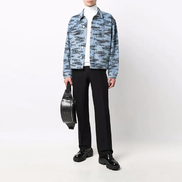 Vetements Denim Jackets Unisex Blue-3
