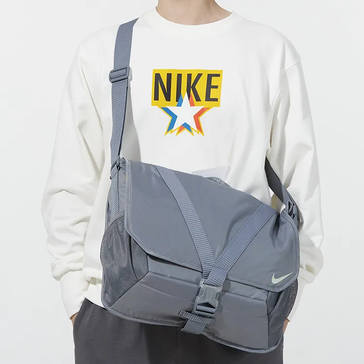 Nike Fabric Crossbody Bag Shoulder Bag Unisex Aqua Blue-3