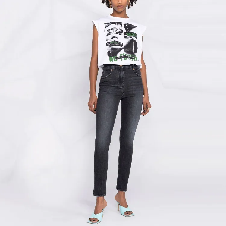 BALMAIN Jeans Women's Dark Gray-1