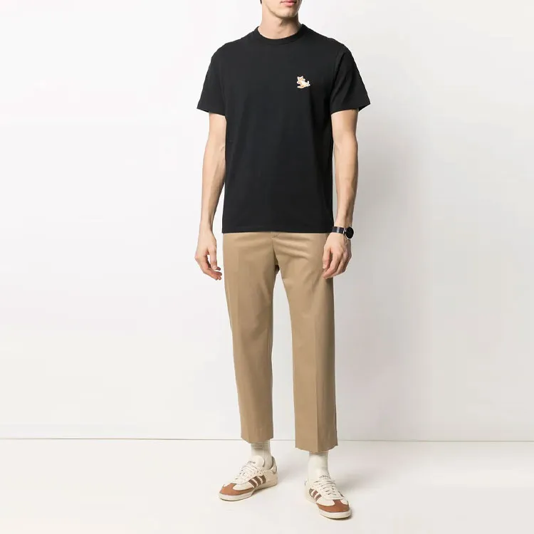 Maison Kitsune T Shirts Unisex Black-2