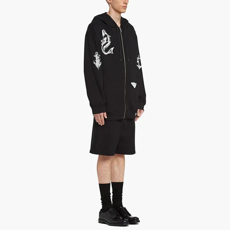 PRADA Sweatshirts Men Black-3