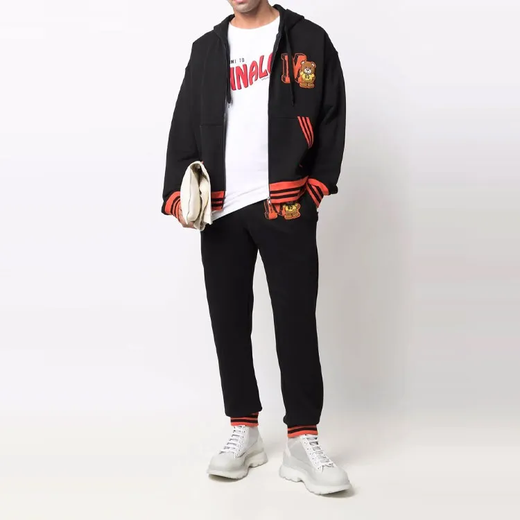 MOSCHINO Embroidered Toy bear Patch Cardigan-1