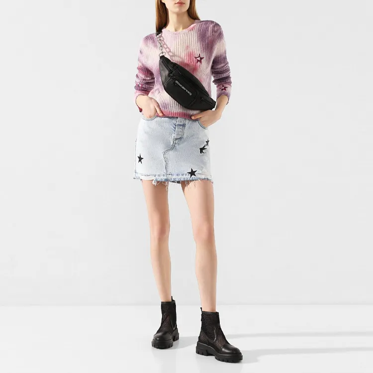 AMIRI Star Denim Skirt 'Blue'-1