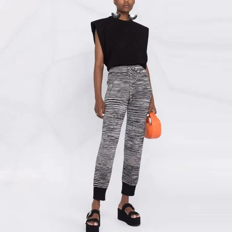 MISSONI Stripe-knit Slim Joggers-1