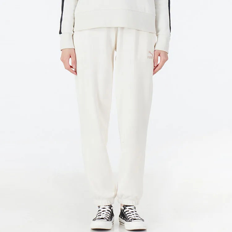 PUMA Knitted Sweatpants Women's White-1